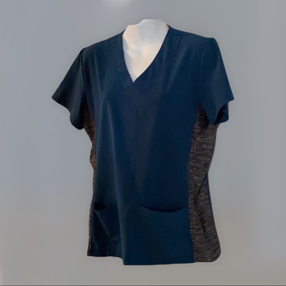 Dark green scrub top